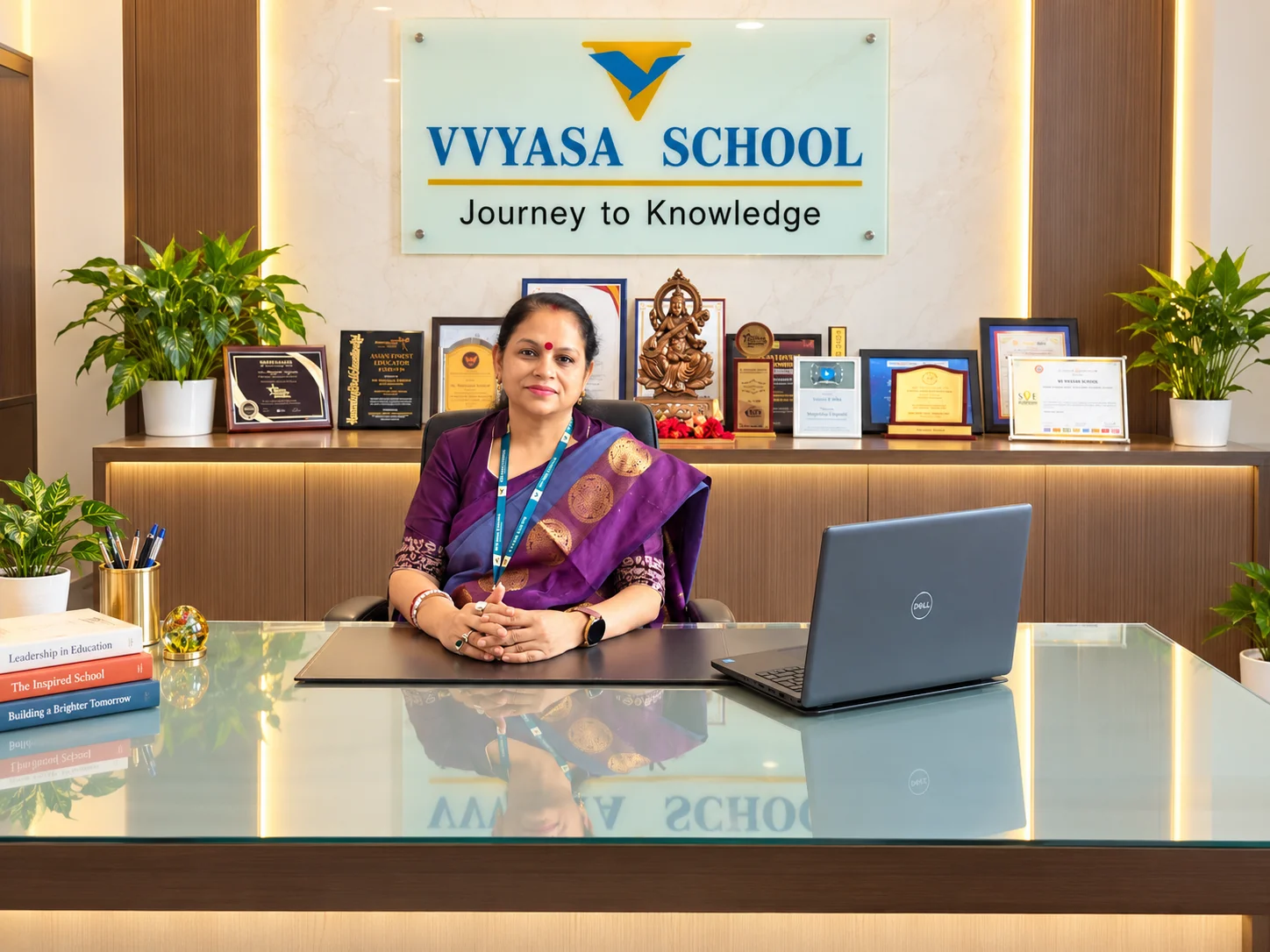 Manjusha Tripathi, Principal of Vvyasa School