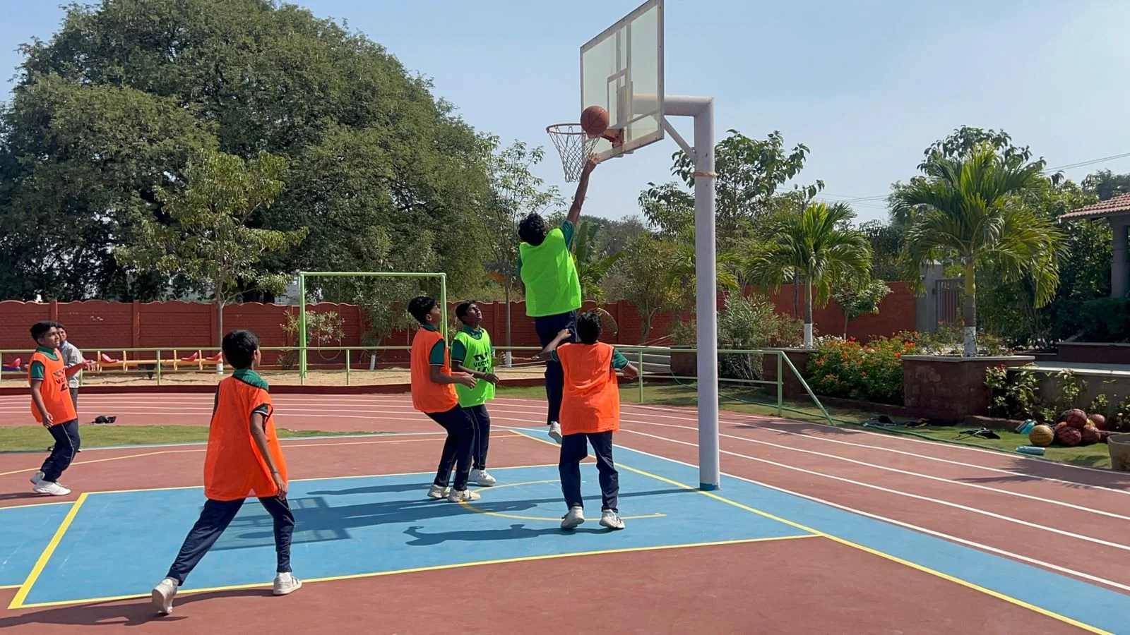 Open sports ground at the school